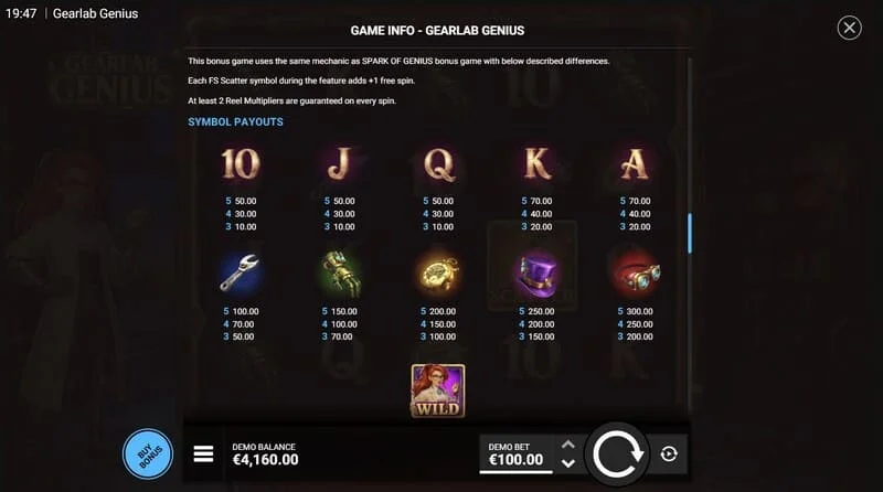 Gearlab Genius - gabungan Synced Reels dengan simbol yang serupa